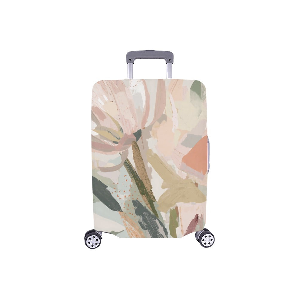 Abstract Floral Botanical Luggage Cover One Size ART00003 Luggage Cover (18"-21") (Small)