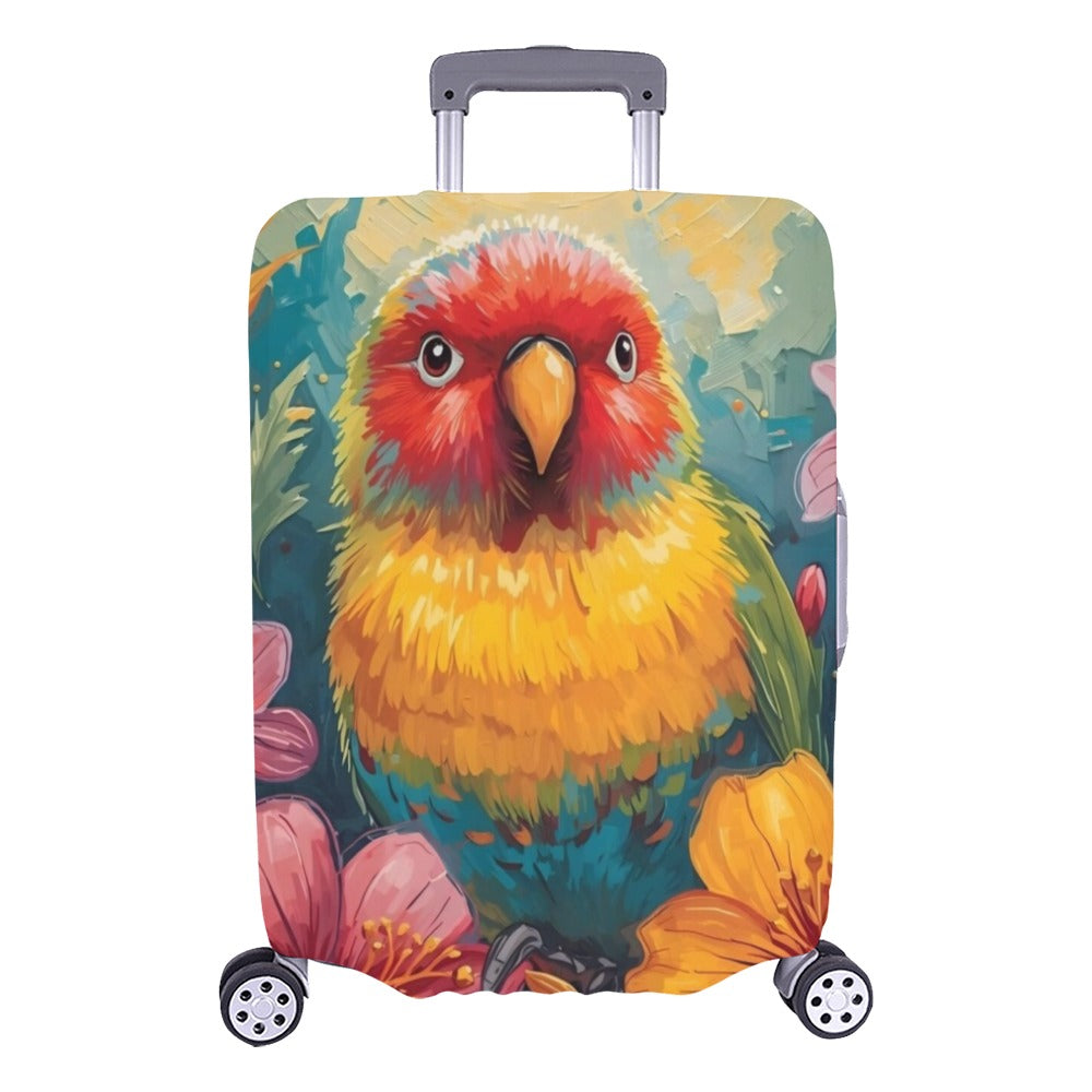 Tropical Lovebird Luggage Cover