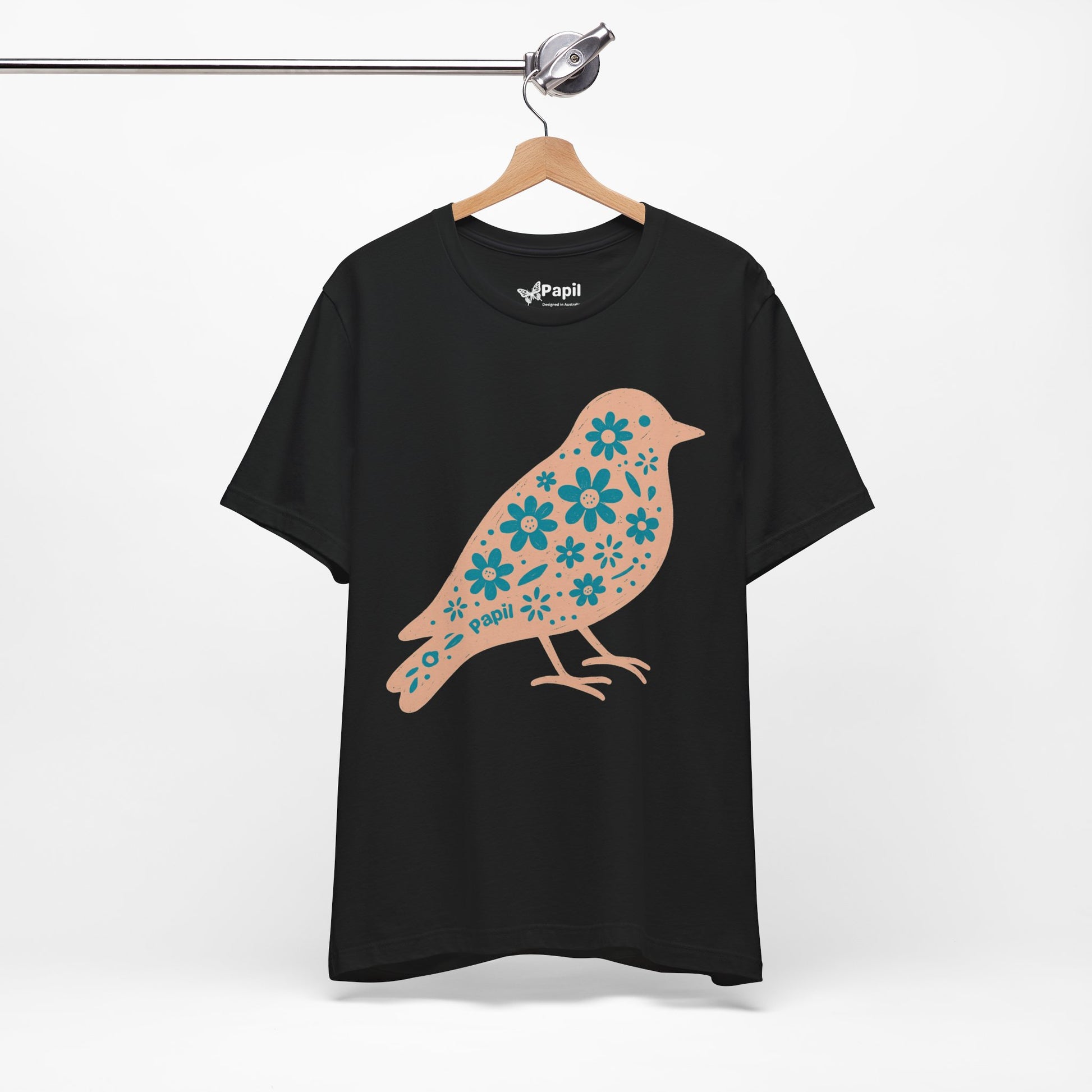 Little Bird, Big Charm — Floral Spring Bird Unisex Graphic Tee