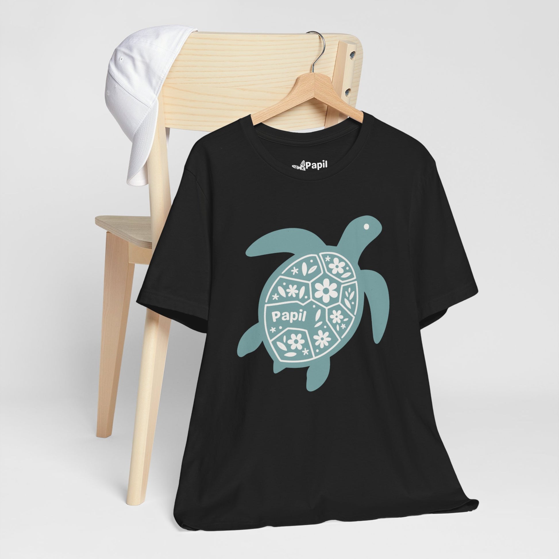 Shell Yeah! Floral Sea Turtle Unisex Graphic Tee