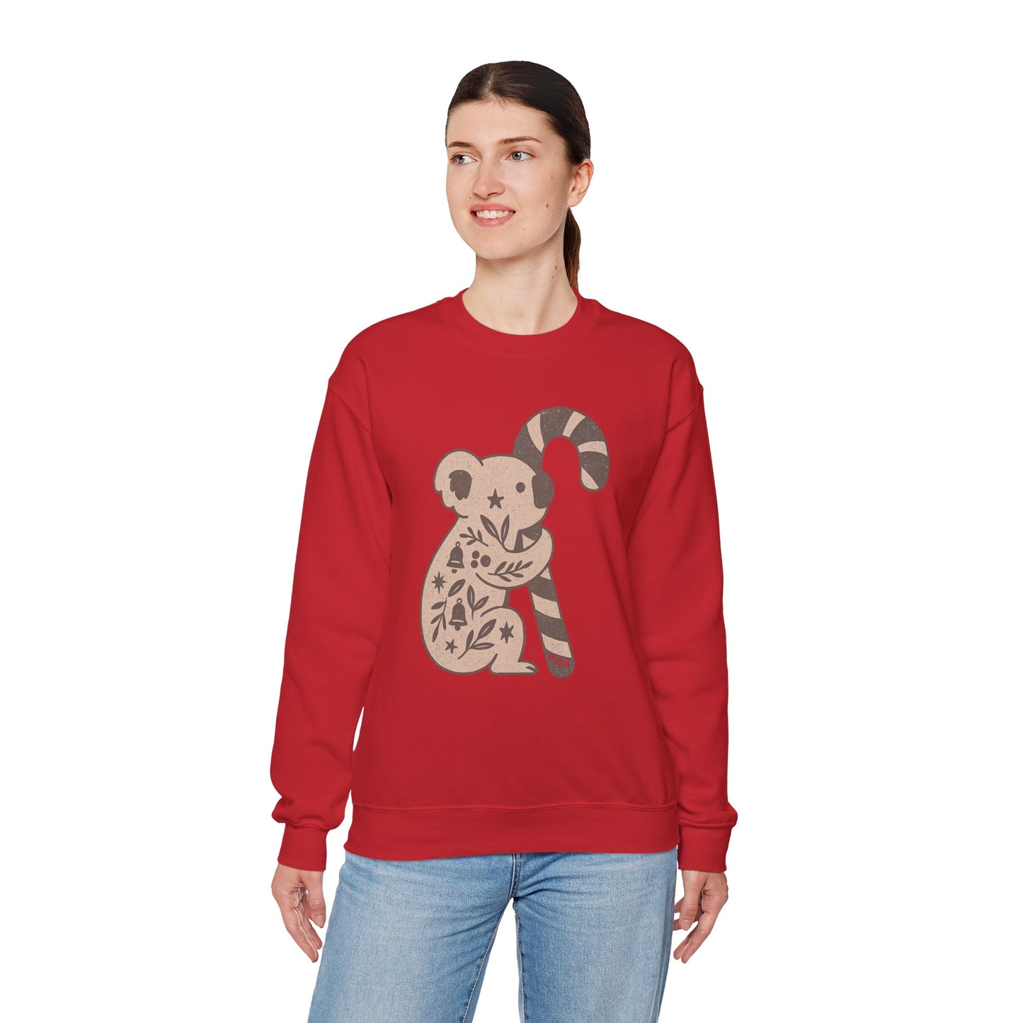 G'day Koala Christmas Sweatshirt, Cosy Botanical Unisex Jumper for the Aussie Holidays