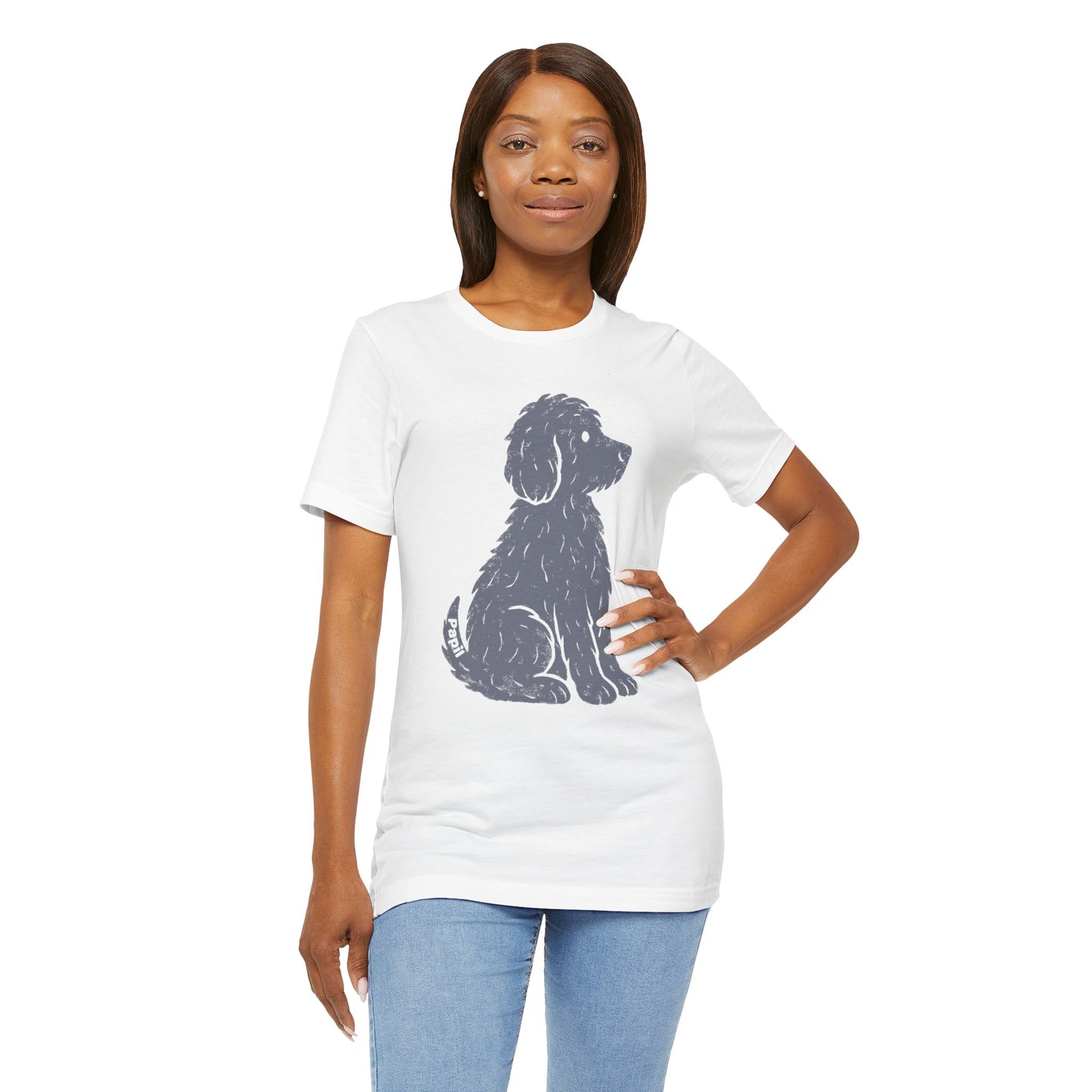 Good Dog Energy — Cute Sitting Puppy Unisex Graphic Tee