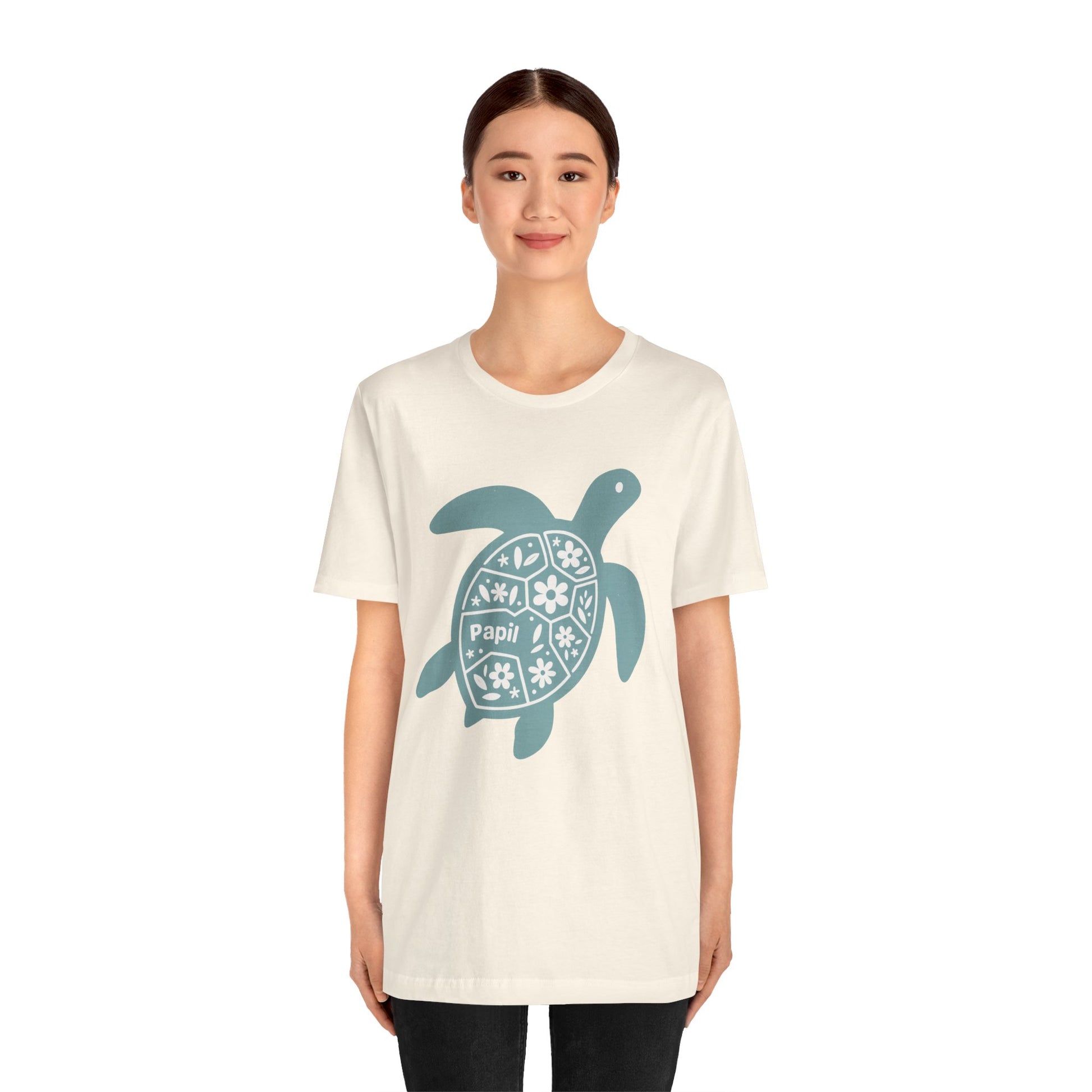 Shell Yeah! Floral Sea Turtle Unisex Graphic Tee