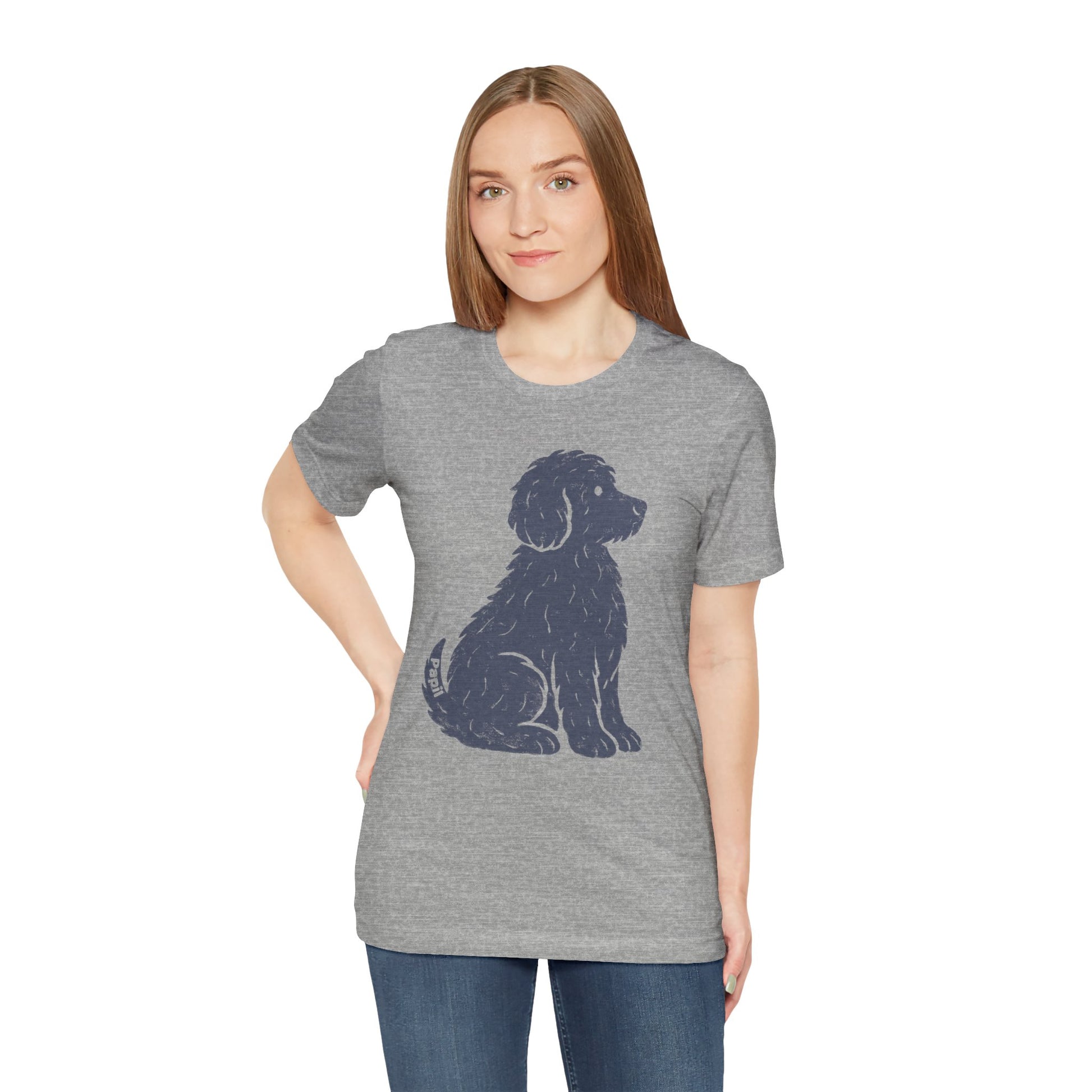 Good Dog Energy — Cute Sitting Puppy Unisex Graphic Tee