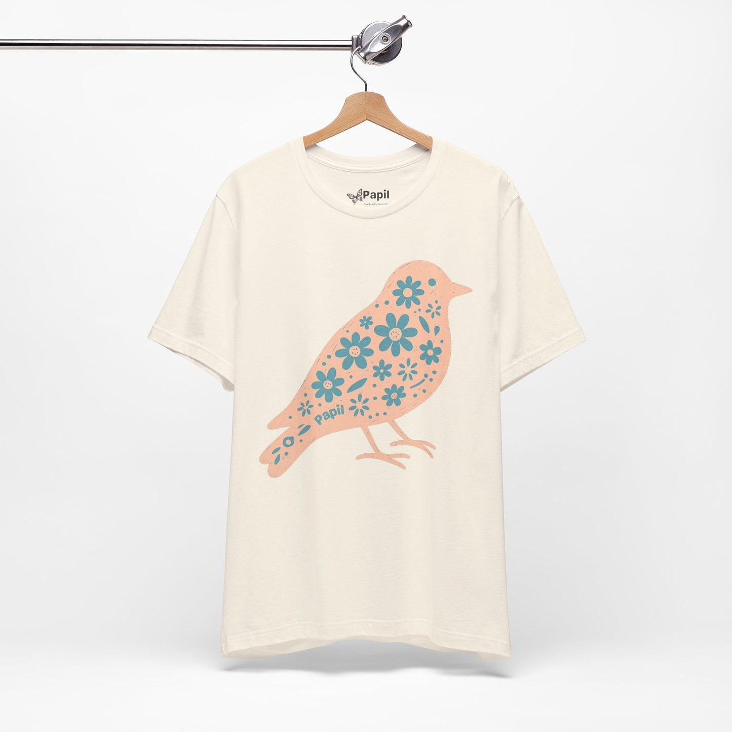 Little Bird, Big Charm — Floral Spring Bird Unisex Graphic Tee