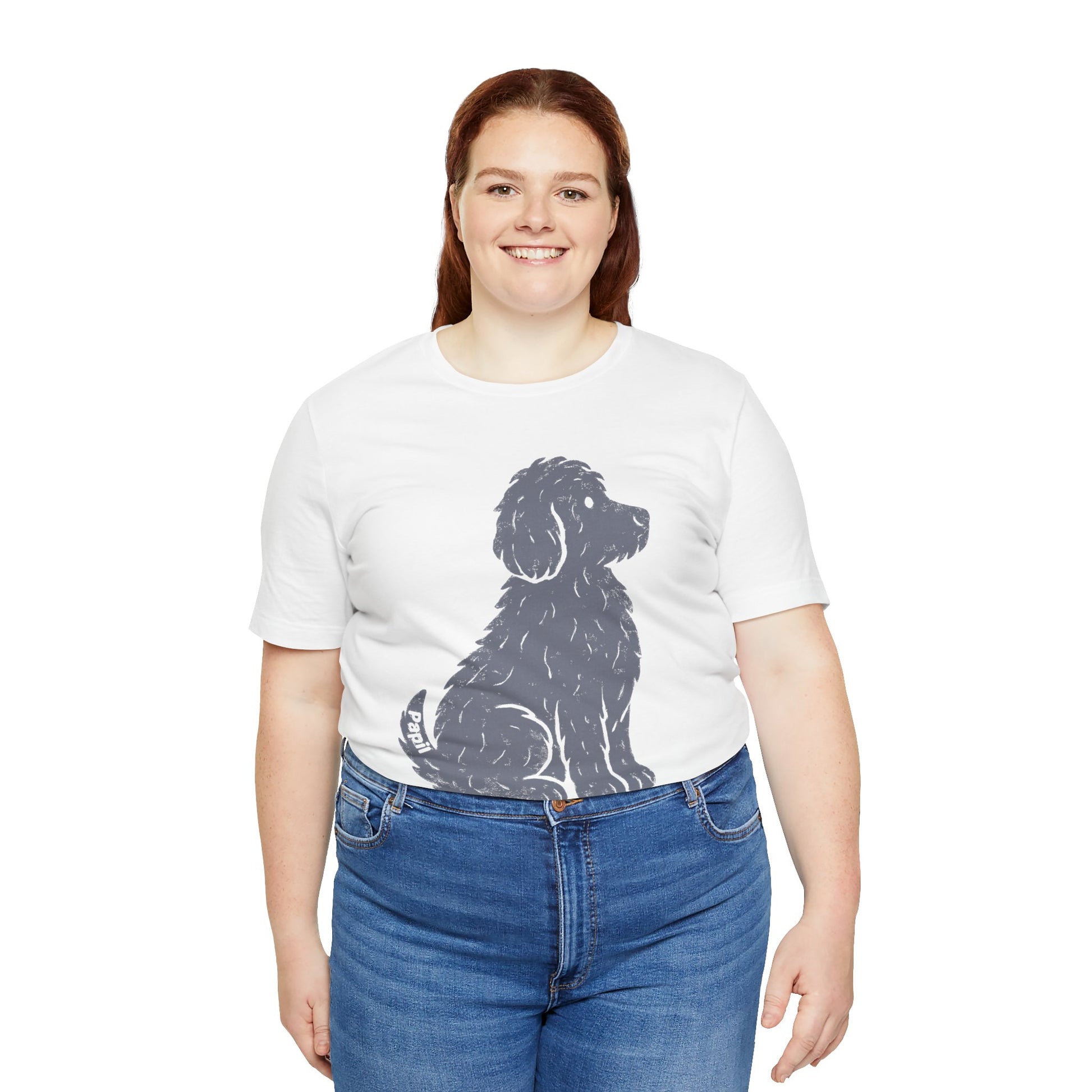 Good Dog Energy — Cute Sitting Puppy Unisex Graphic Tee