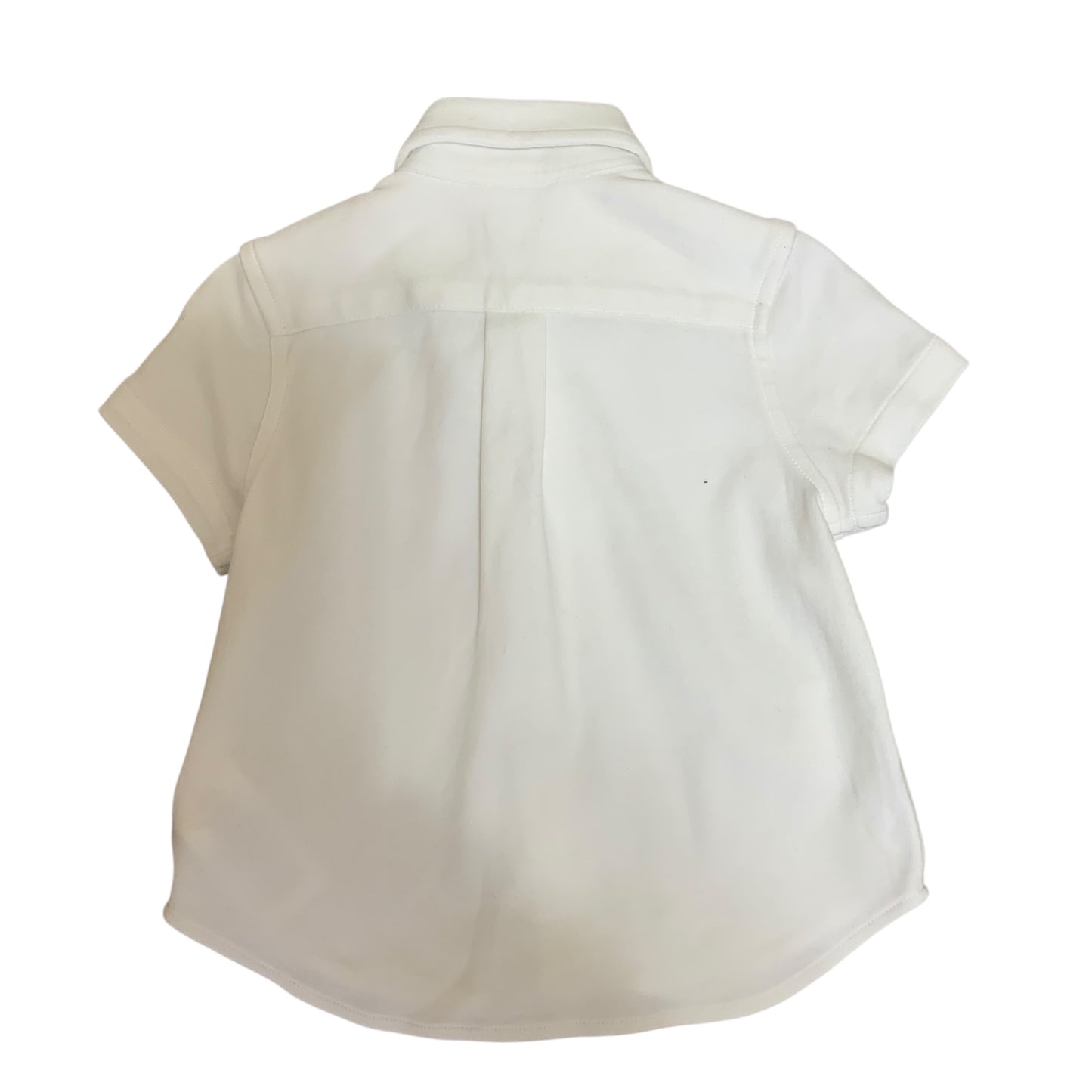 Ralph Lauren Baby Boys 2-Piece Set White Shirt & Blue Stripe Shorts | Size 9M