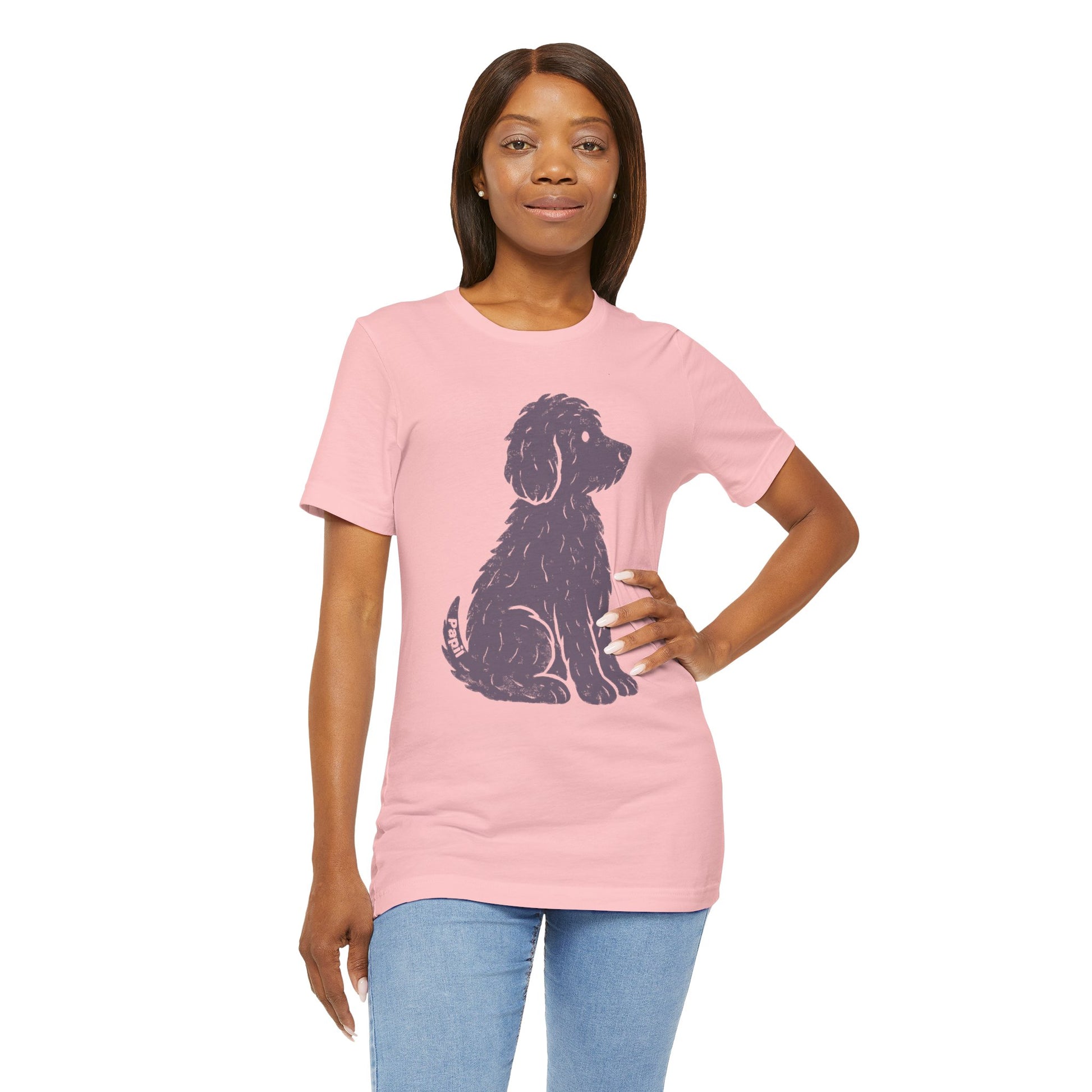 Good Dog Energy — Cute Sitting Puppy Unisex Graphic Tee
