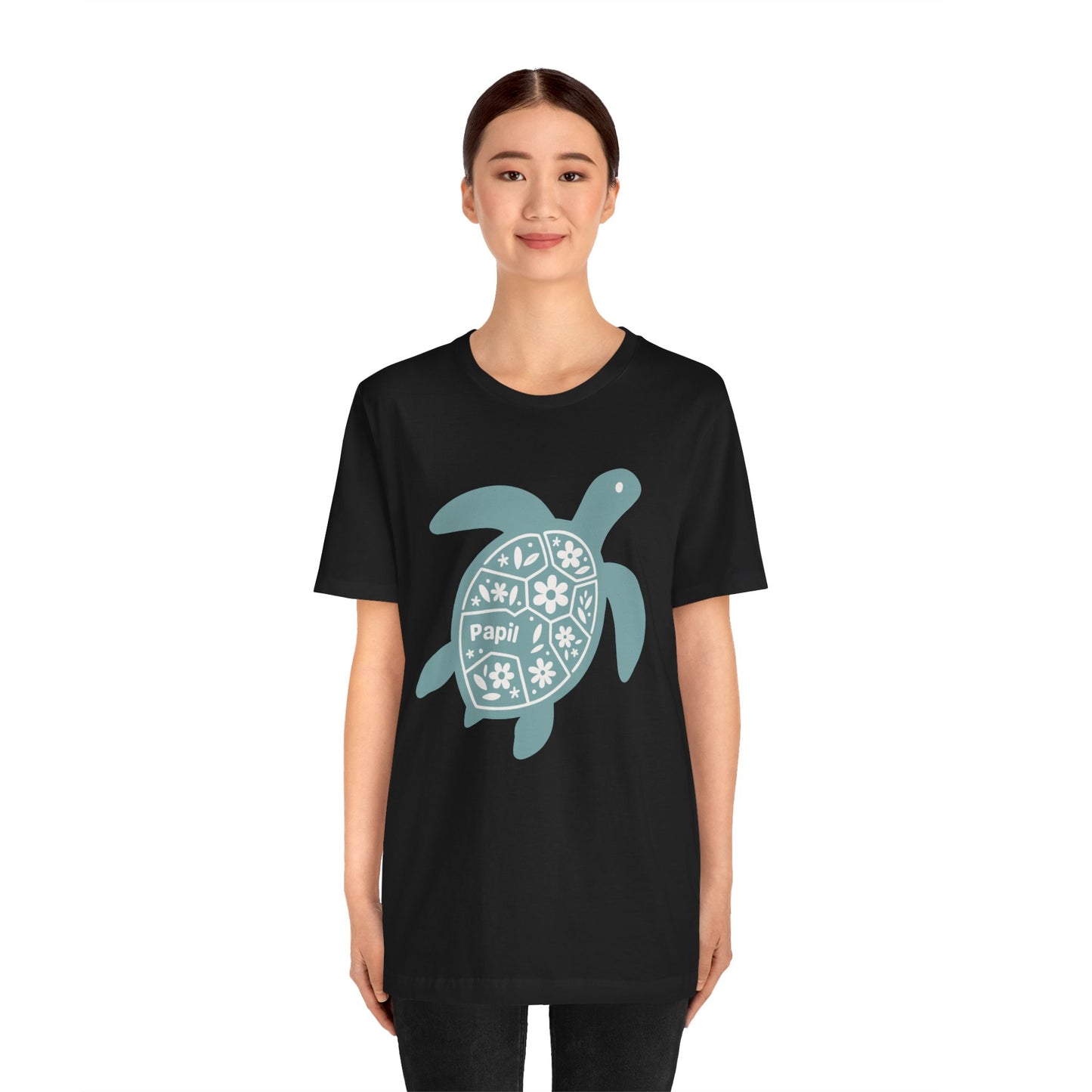 Shell Yeah! Floral Sea Turtle Unisex Graphic Tee
