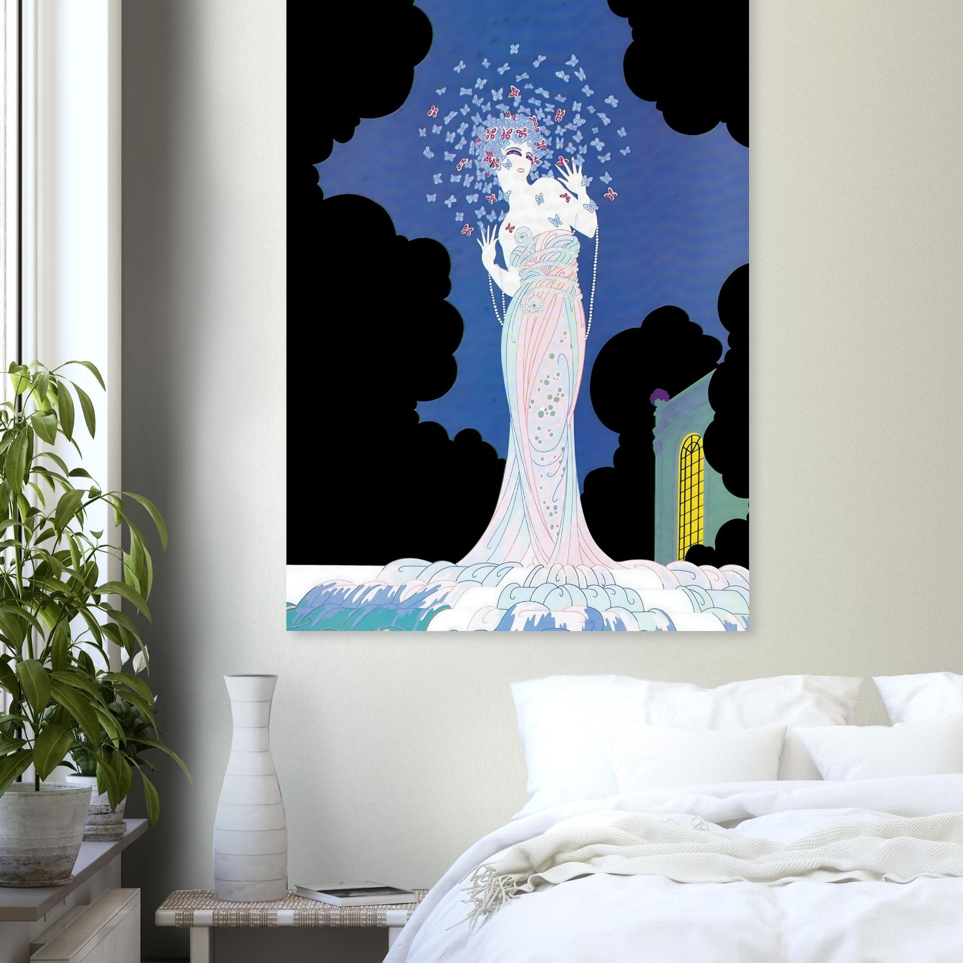 Butterfly Muse Art Deco Wall Art Poster