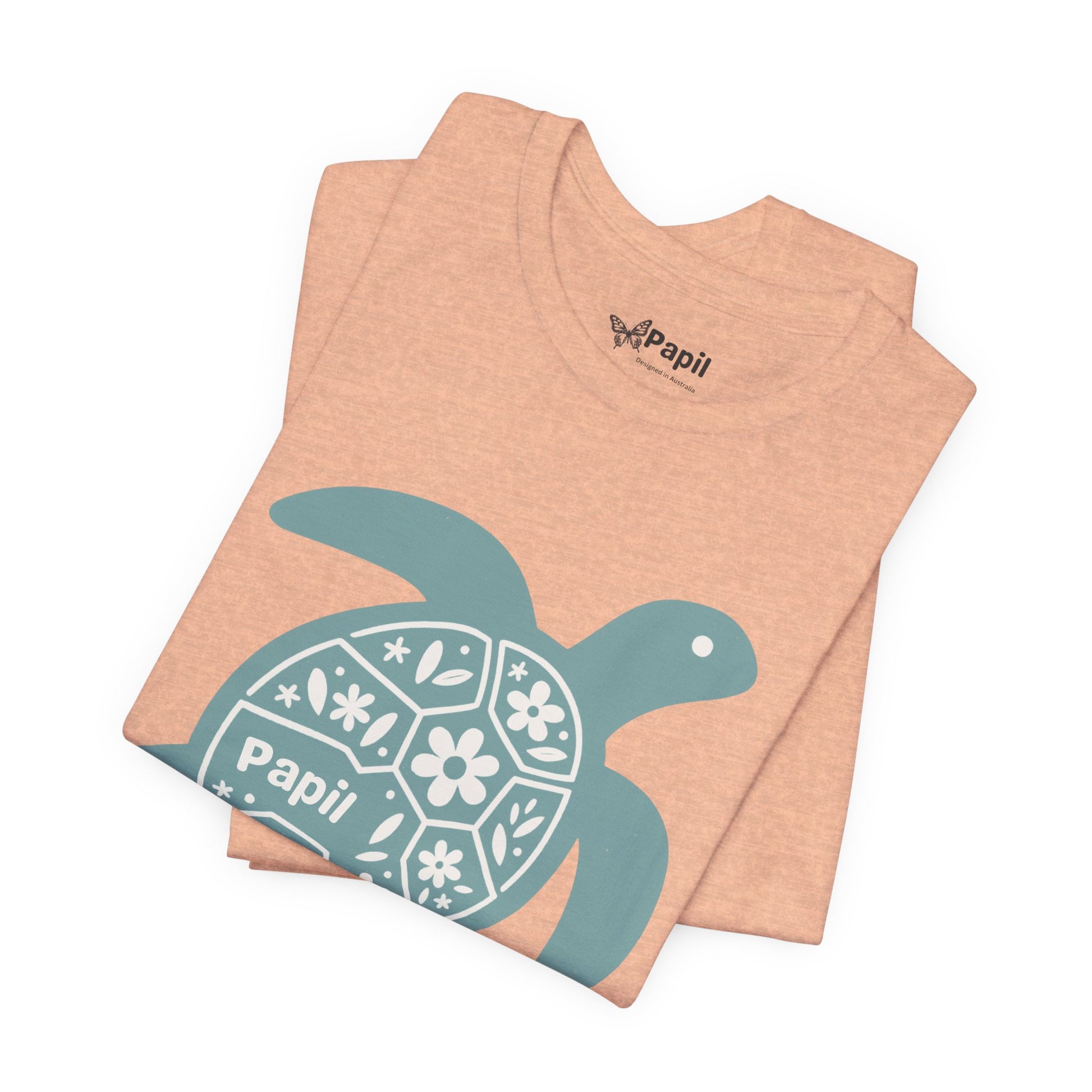 Shell Yeah! Floral Sea Turtle Unisex Graphic Tee