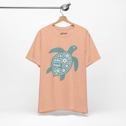 Shell Yeah! Floral Sea Turtle Unisex Graphic Tee