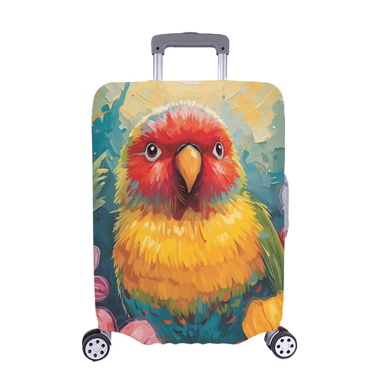 Tropical Lovebird Luggage Cover One Size ART00018 Luggage Cover (Extra Large) (28"-30")