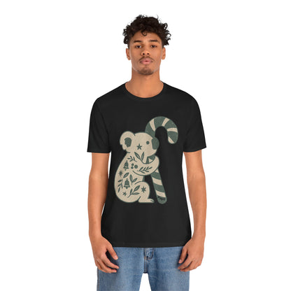 G'day Koala Christmas Tee, Cosy Botanical Unisex Aussie Holiday Shirt