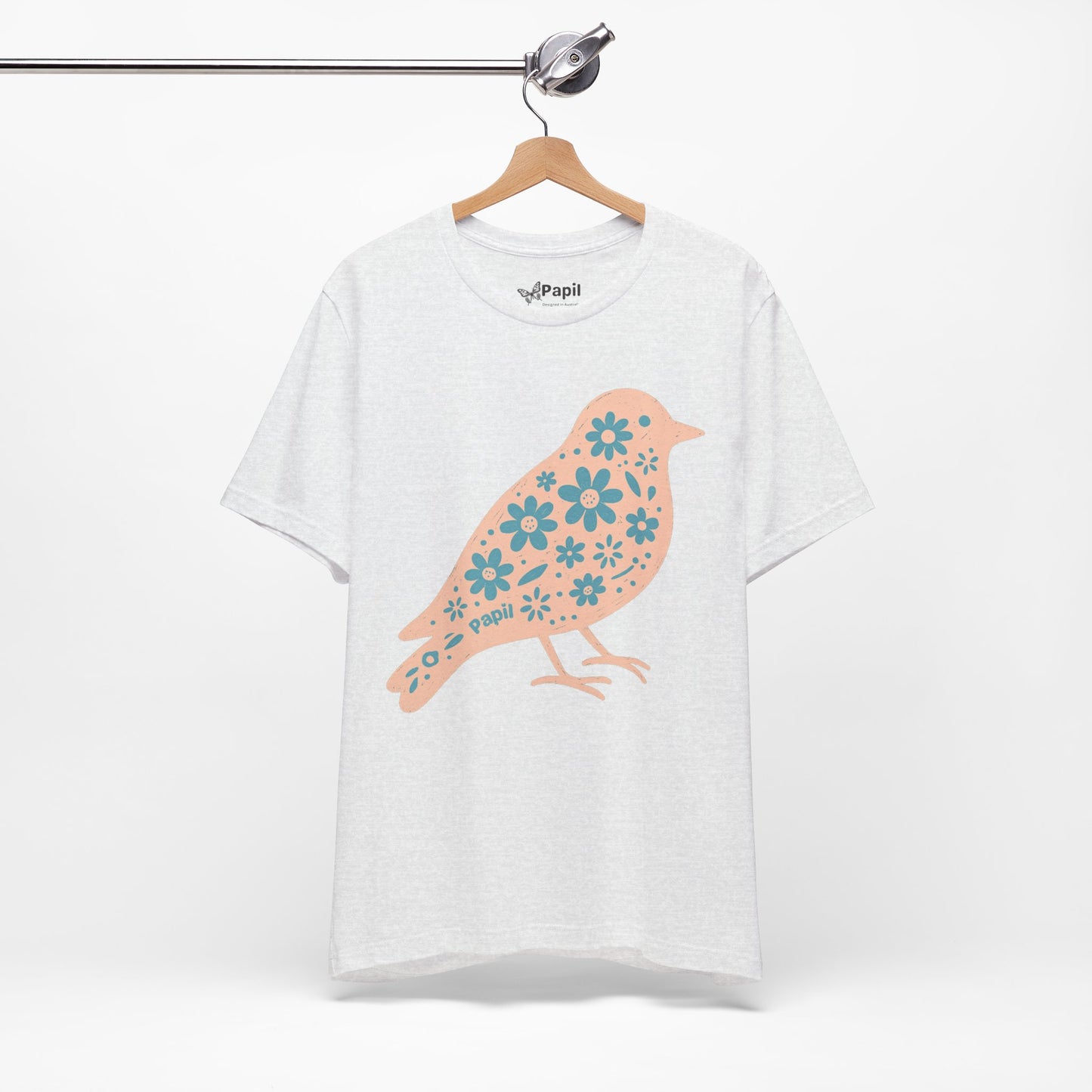 Little Bird, Big Charm — Floral Spring Bird Unisex Graphic Tee