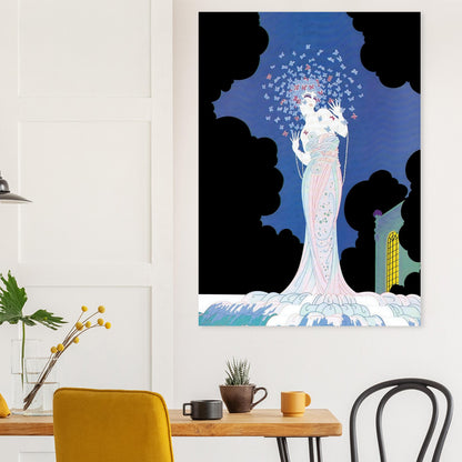 Butterfly Muse Art Deco Wall Art Poster