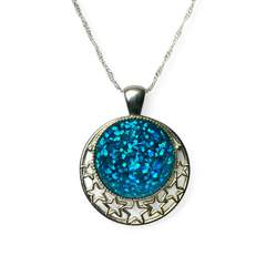 Silver / Blue