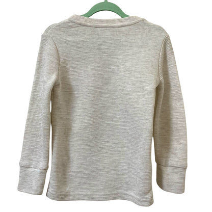 Country Road | Boys Henley Top | Cream | Long Sleeve | Size 3 | Pre-Owned