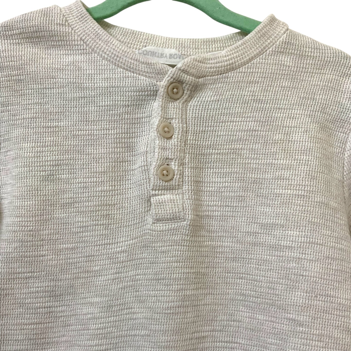 Country Road | Boys Henley Top | Cream | Long Sleeve | Size 3 | Pre-Owned