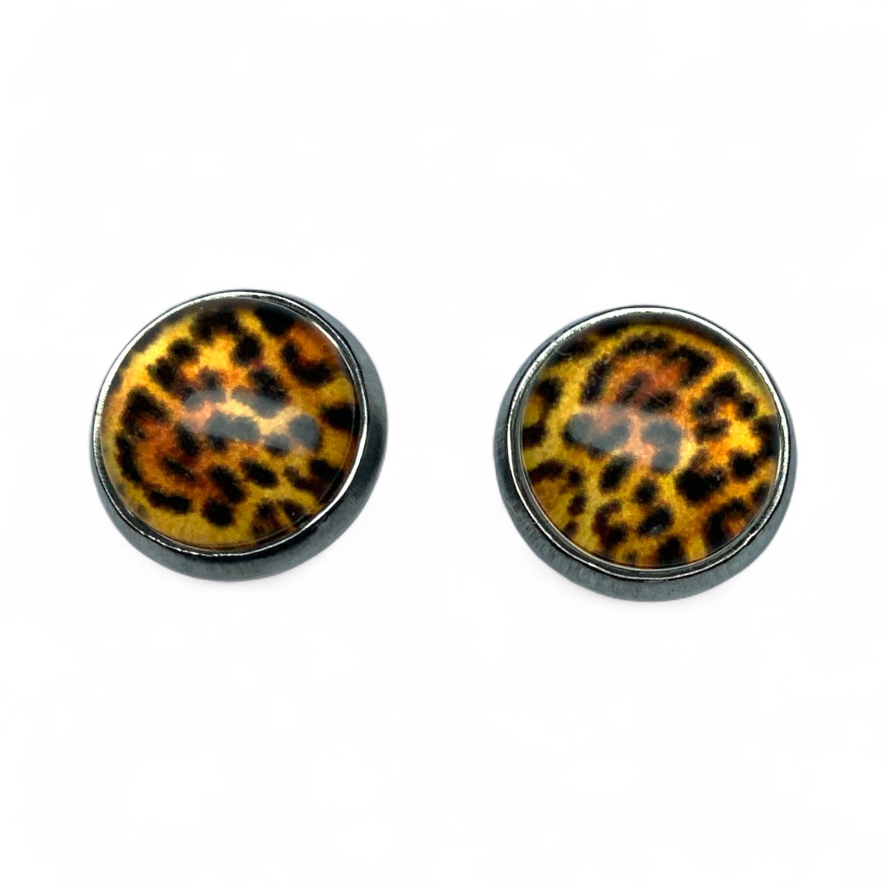 Wild Animal Print Stud Earrings, Handmade Everyday Statement Studs