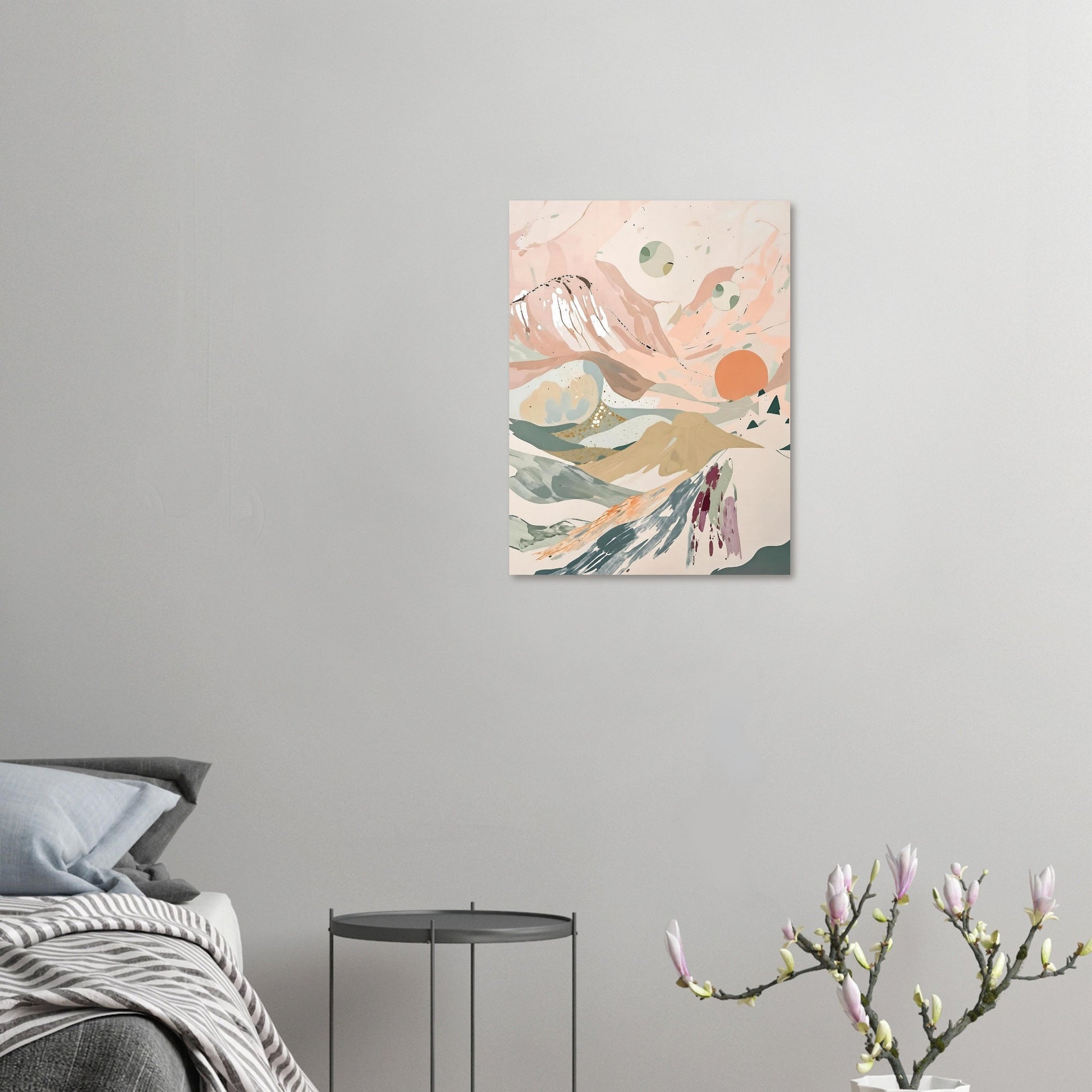 Celestial Desert Dreams Abstract Wall Art Poster