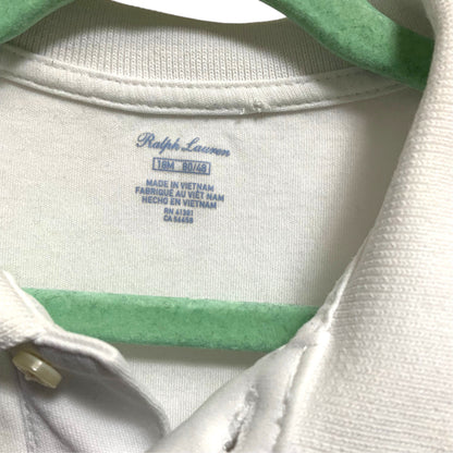 Ralph Lauren Polo Shirt | White Collared | Size 18M | Pre-Owned