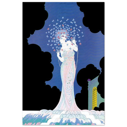 Butterfly Muse Art Deco Wall Art Poster 30x45 cm 12x18″