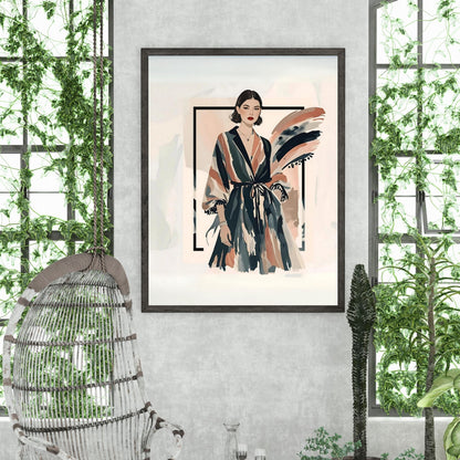 Modern Muse Digital Wall Art, Bold Fashion Illustration Print