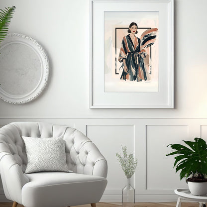 Modern Muse Digital Wall Art, Bold Fashion Illustration Print