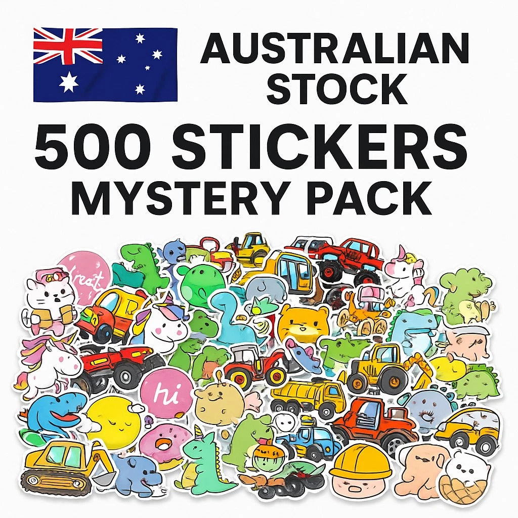 500 Vinyl Stickers | Mega Mystery Pack | Kids & Adults | Craft | NEW